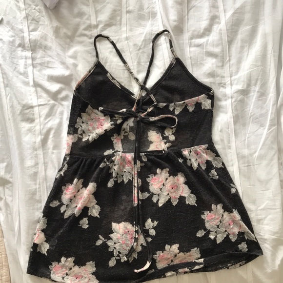 Aeropostale Flower Backless Shirt/Dress - Picture 2 of 5